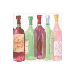 Wine Bottles Paper Cocktail Napkins - 20 Per Package