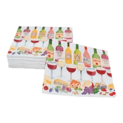 Wine Pairings Cocktail Napkins - 20 Per Package