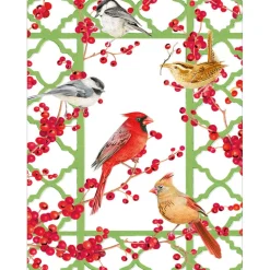 Winter Birds And Berries Classic Boxed Christmas Cards - includes 15 cards & envelopes