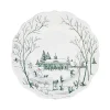 Winter Frolic Dessert/Salad Plate - Evergreen
