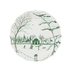 Winter Frolic Party Plates Assorted Set of 4 - Evergreen