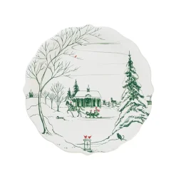 Winter Frolic Party Plates Assorted Set of 4 - Evergreen