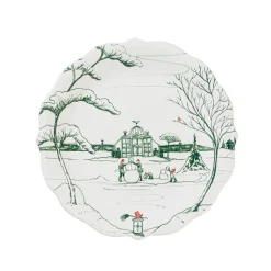 Winter Frolic Party Plates Assorted Set of 4 - Evergreen