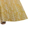 Winter Trees Gold & White Embossed Foil Gift Wrap - One 30" x 6' Roll