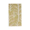 Winter Trees Gold & White Guest Towel Napkins - 15 Per Package
