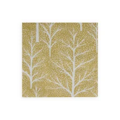 Winter Trees Gold & White Napkin Dinner - 20 Per Package