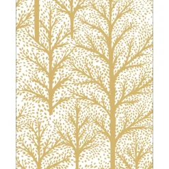 Winter Trees Gold Foil Enclosure Cards & Envelopes - 4 Mini Cards & 4 Envelopes