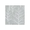 Winter Trees Silver & White Boxed Cocktail Napkins - 40 Per Box