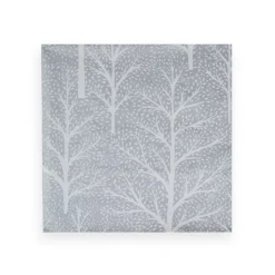 Winter Trees Silver & White Napkin Dinner - 20 Per Package