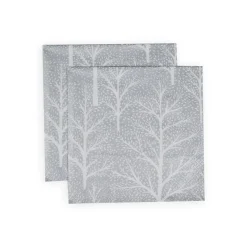 Winter Trees Silver & White Napkin Dinner - 20 Per Package
