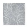 Winter Trees Silver & White Cocktail Napkins - 20 Per Package