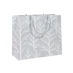 Winter Trees Silver Large Gift Bag - 1 Each