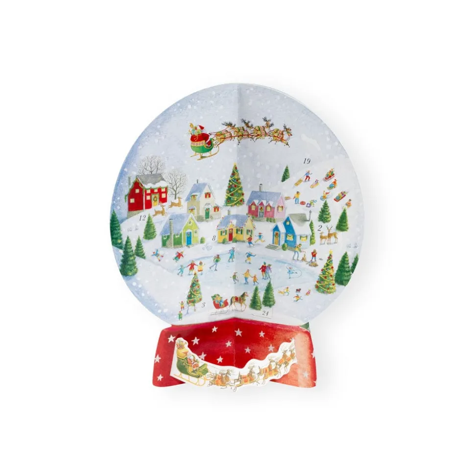Winter Village Snow Globe Cmas Advents 3-D/Die-Cut/Stand(App)