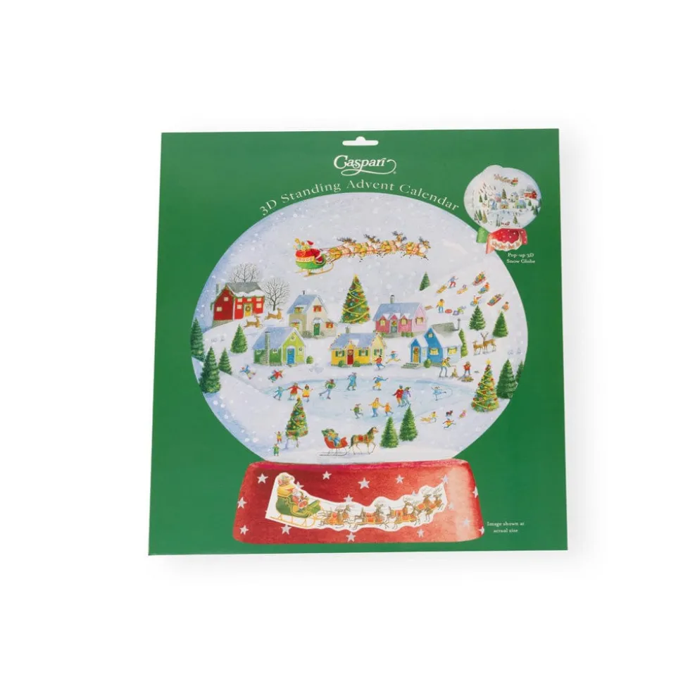 Winter Village Snow Globe Cmas Advents 3-D/Die-Cut/Stand(App)
