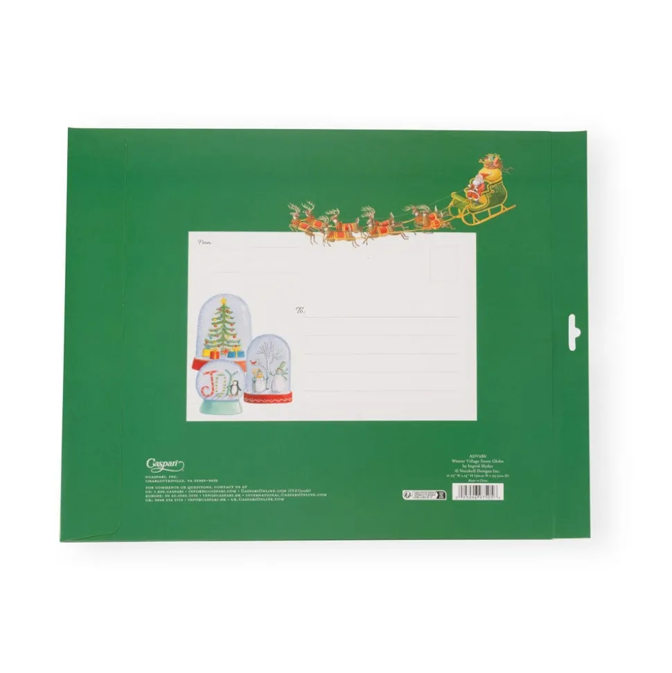 Winter Village Snow Globe Cmas Advents 3-D/Die-Cut/Stand(App)