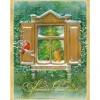 Wintry Window View Classic Boxed Christmas Cards - includes 15 cards & envelopes