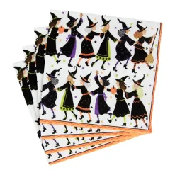 Witches Conga Line Cocktail Napkins - 20 Per Package