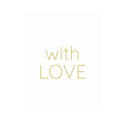 With Love Gift Enclosure Cards - 4 Mini Cards & 4 Envelopes