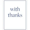 With Thanks Enclosure Cards - 4 Mini Cards & 4 Envelopes