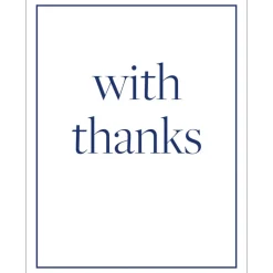 With Thanks Enclosure Cards - 4 Mini Cards & 4 Envelopes