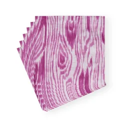 Woodgrain Fuchsia Luncheon Napkins - 20 Per Package
