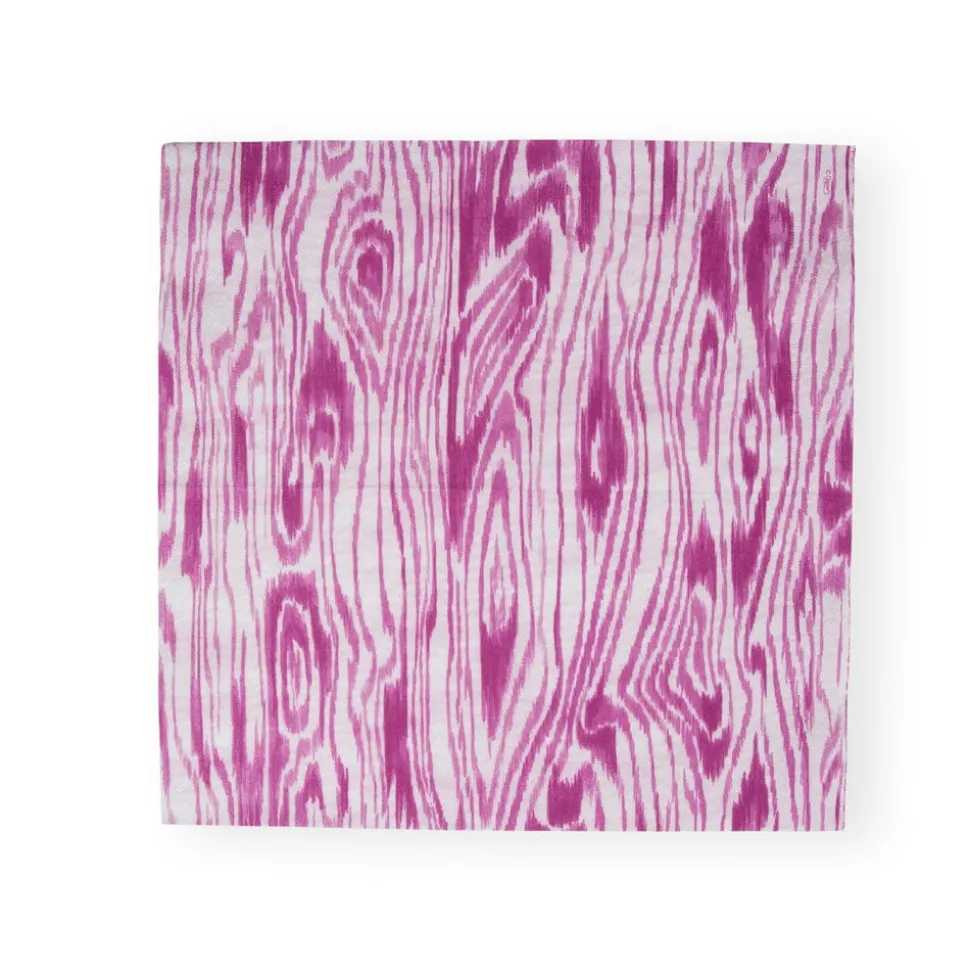 Woodgrain Fuchsia Luncheon Napkins - 20 Per Package