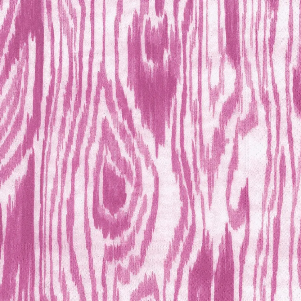 Woodgrain Fuchsia Napkin Dinner - 20 Per Package