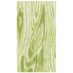 Woodgrain Moss Green Guest Towel Napkins - 15 Per Package