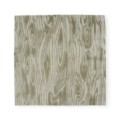 Woodgrain Silver & Gold Cocktail Napkins - 20 Per Package