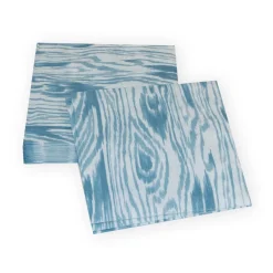 Woodgrain Stone Blue Cocktail Napkins - 20 Per Package