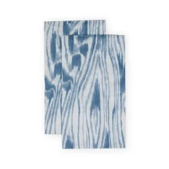 Woodgrain Stone Blue Guest Towel Napkins - 15 Per Package