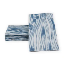 Woodgrain Stone Blue Guest Towel Napkins - 15 Per Package