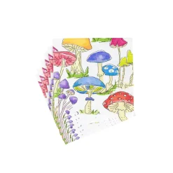 Woodland Mushrooms Boxed Cocktail Napkins - 40 Per Box