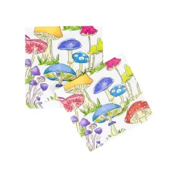 Woodland Mushrooms Cocktail Napkins - 20 Per Package