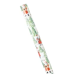 Woodland Santa Gift Wrapping Paper - 30" x 8' Roll