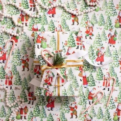 Woodland Santa Gift Wrapping Paper - 30