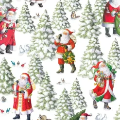 Woodland Santa Gift Wrapping Paper - 30