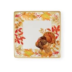 Woodland Turkey Sq Dinner Plates Square