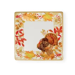 Woodland Turkey Sq Dinner Plates Square