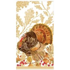 Woodland Turkey Paper Guest Towel Napkins - 15 Per Package