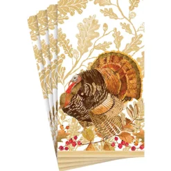 Woodland Turkey Paper Guest Towel Napkins - 15 Per Package