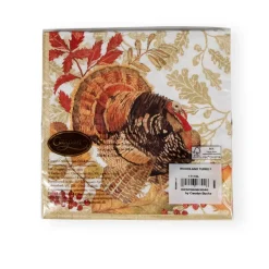 Woodland Turkey Paper Luncheon Napkins - 20 Per Package