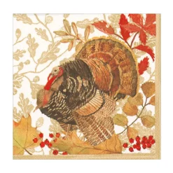 Woodland Turkey Paper Luncheon Napkins - 20 Per Package