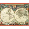 World Map Large Boxed Christmas Cards - includes 15 cards & envelopes