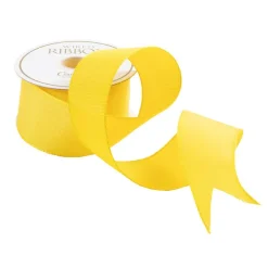 Yellow Wired Ribbon - 8 Yard Spool