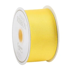 Yellow Wired Ribbon - 8 Yard Spool