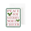 Yuletide Cheer Gift Enclosure Cards in Gold Foil - 4 Mini Cards & 4 Envelopes