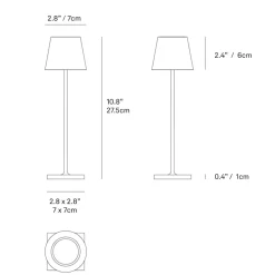 Zafferano Poldina Pro Micro Lamp - Sage Green