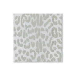 Zanzibar Paper Cocktail Napkins in Silver - 20 Per Package