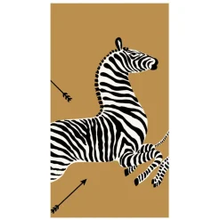 Zebras Gold Guest Towel Napkins - 15 Per Package